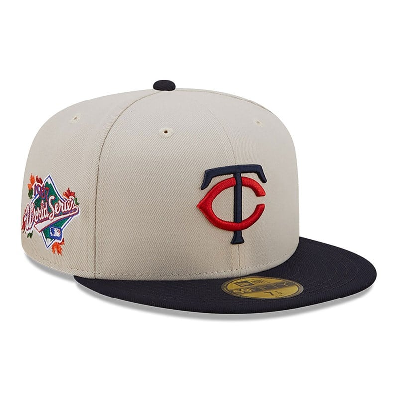 59fifty New Era Minnesota Twins Fall Classic Fitted Gorras Blancos | AC8615793