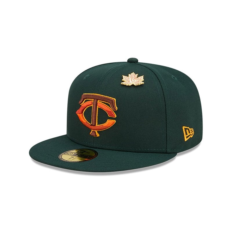 59fifty New Era Minnesota Twins Leafy Fitted Gorras Verdes | HZ4810253