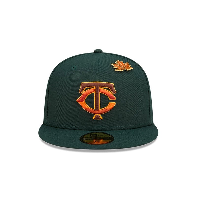 59fifty New Era Minnesota Twins Leafy Fitted Gorras Verdes | HZ4810253