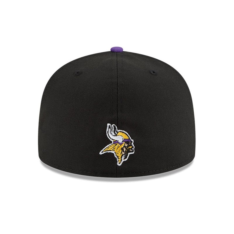 59fifty New Era Minnesota Vikings NFL Draft Fitted Gorras Negros | VG3514792