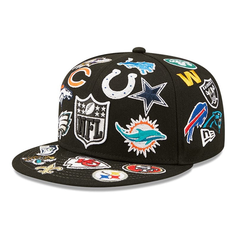 59fifty New Era NFL Team Logo Fitted Gorras Negros | IT1307489