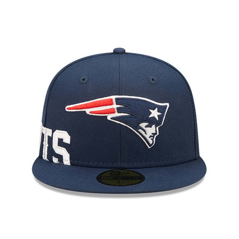 59fifty New Era New England Patriots NFL Side Split Fitted Gorras Azules | CI5068417