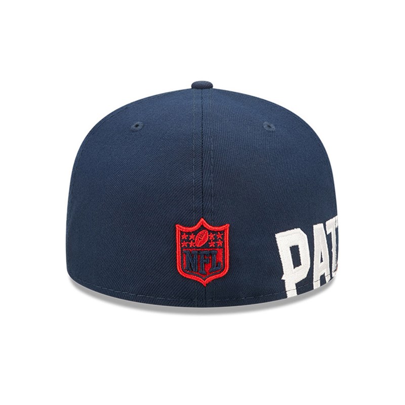 59fifty New Era New England Patriots NFL Side Split Fitted Gorras Azules | CI5068417