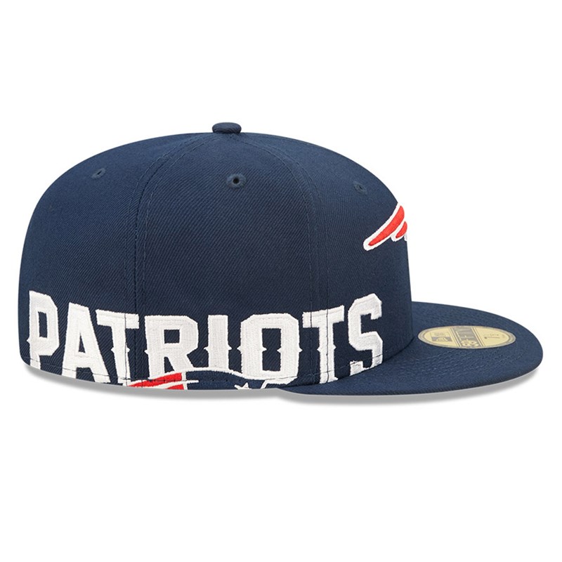 59fifty New Era New England Patriots NFL Side Split Fitted Gorras Azules | CI5068417