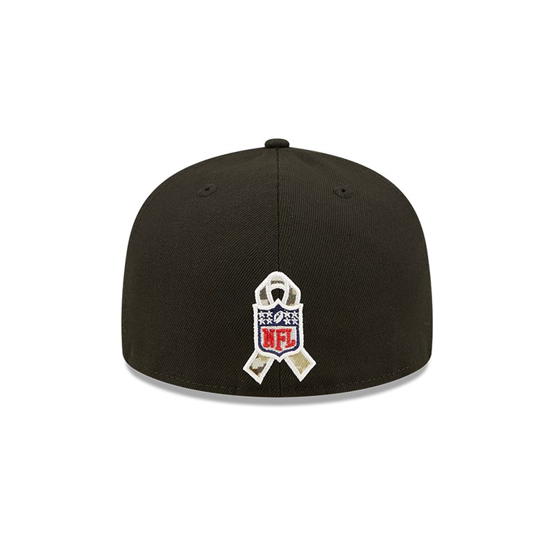 59fifty New Era New England Patriots NFL Salute To Service Fitted Gorras Negros | DQ7314826