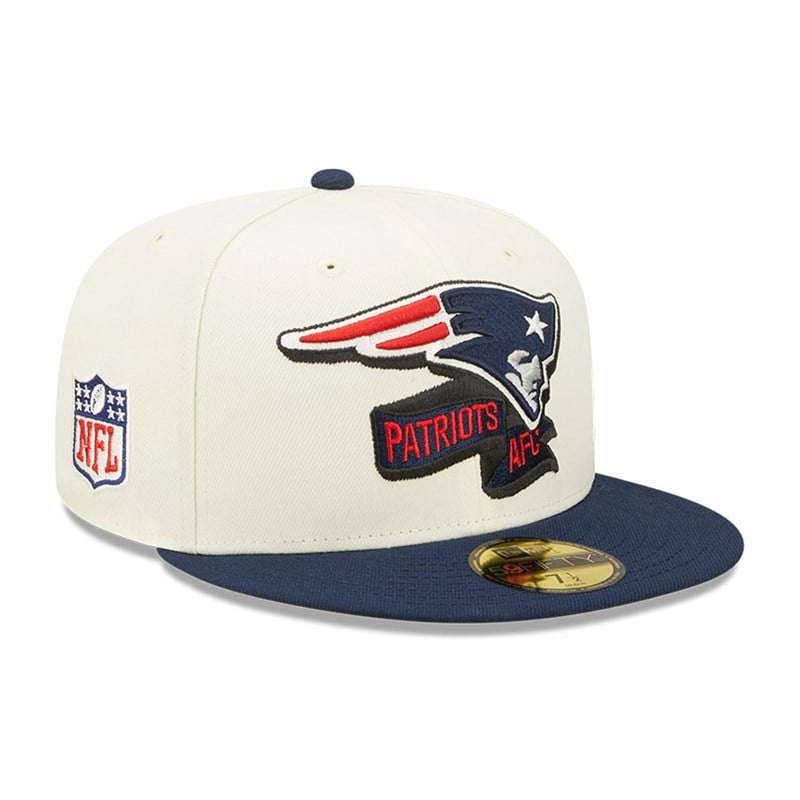 59fifty New Era New England Patriots NFL Sideline 2022 Fitted Gorras Blancos | HC0859714