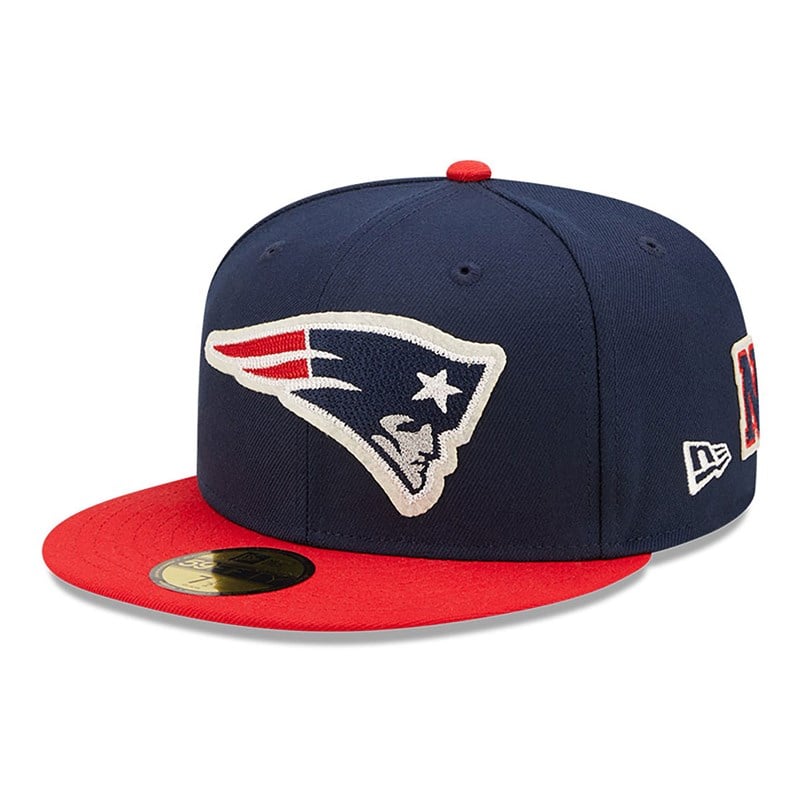 59fifty New Era New England Patriots Ne Letterman Fitted Gorras Azules | GT2135760