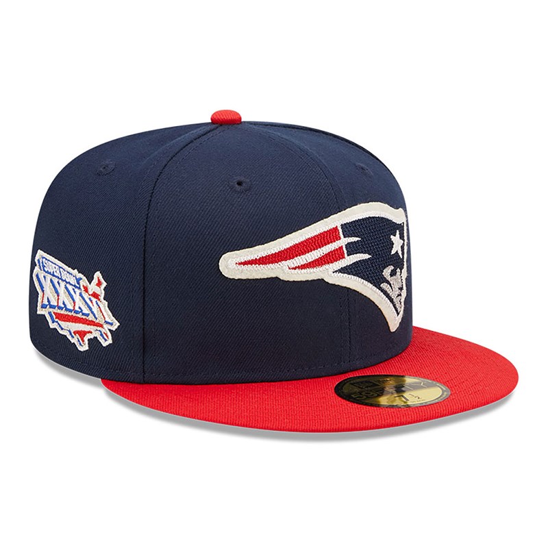 59fifty New Era New England Patriots Ne Letterman Fitted Gorras Azules | GT2135760