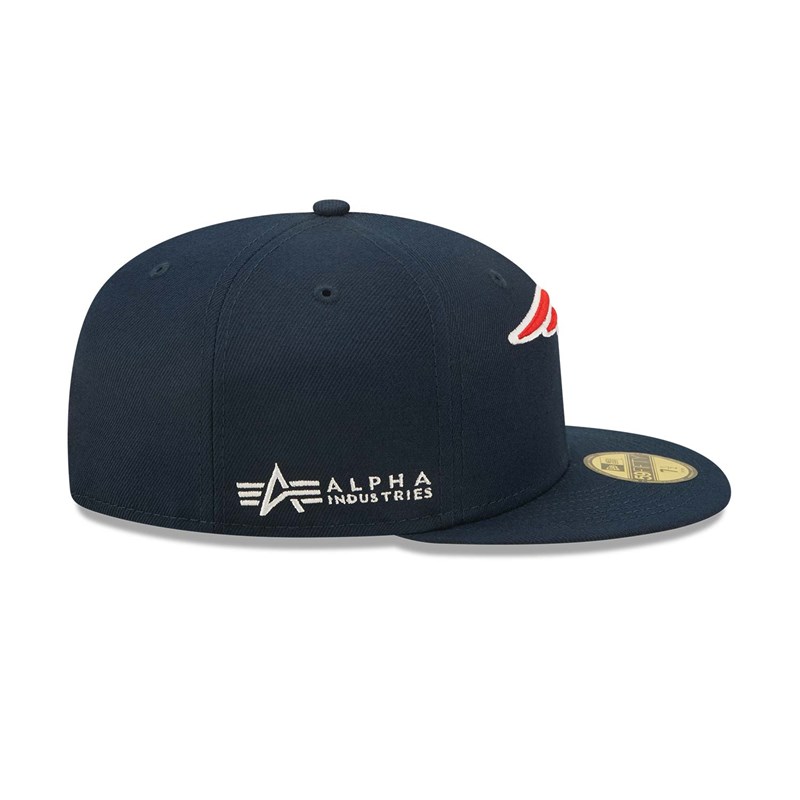 59fifty New Era New England Patriots X Alpha Industries Fitted Gorras Azules | CT8271693