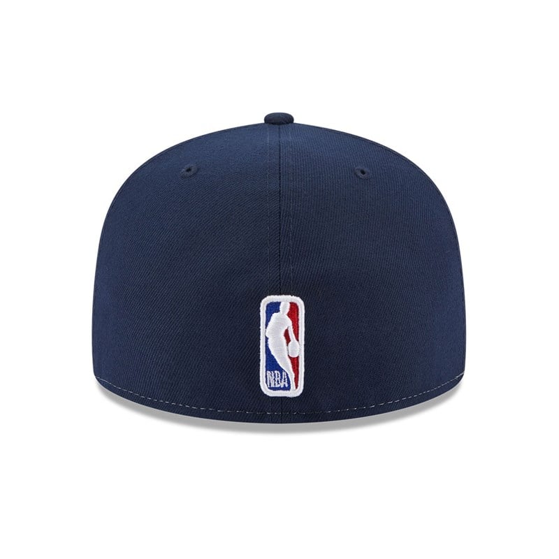 59fifty New Era New Orleans Pelicans NBA Back Half Fitted Gorras Azules | HY5490128