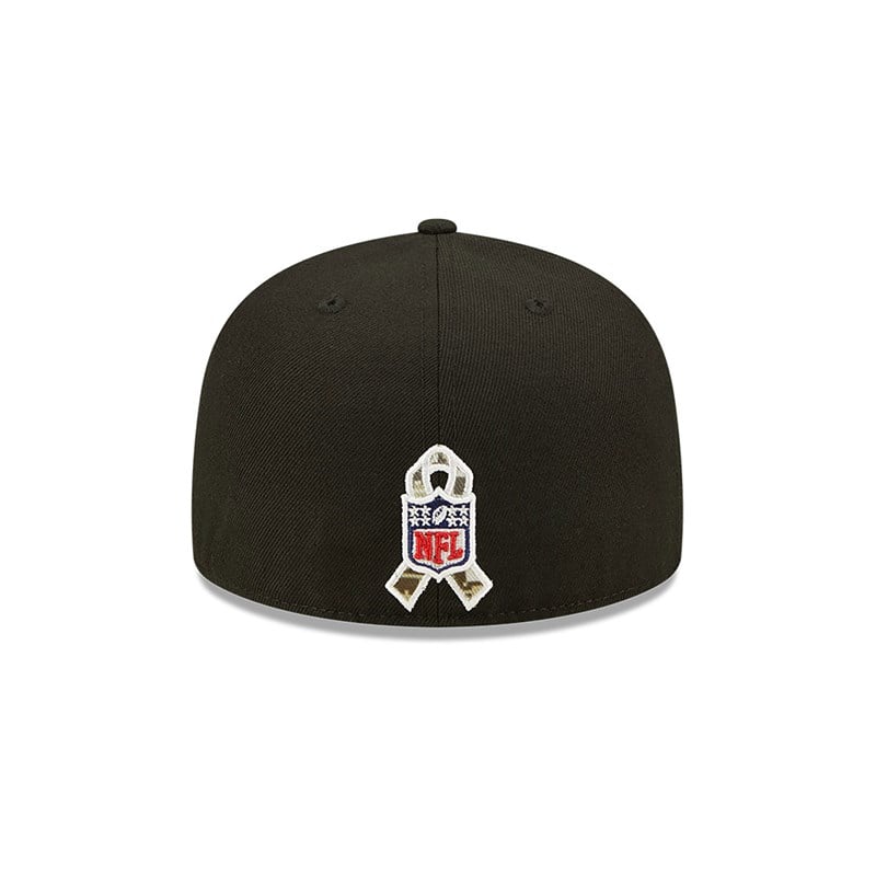 59fifty New Era New Orleans Saints NFL Salute To Service Fitted Gorras Negros | TV4296103