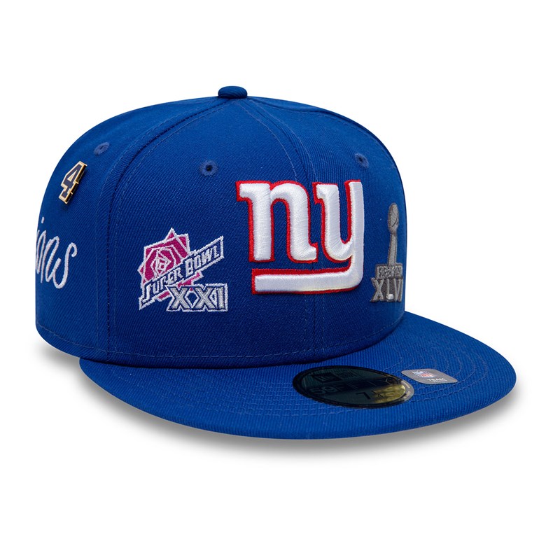 59fifty New Era New York Giants Historic Champs Fitted Gorras Azules | WY8635190