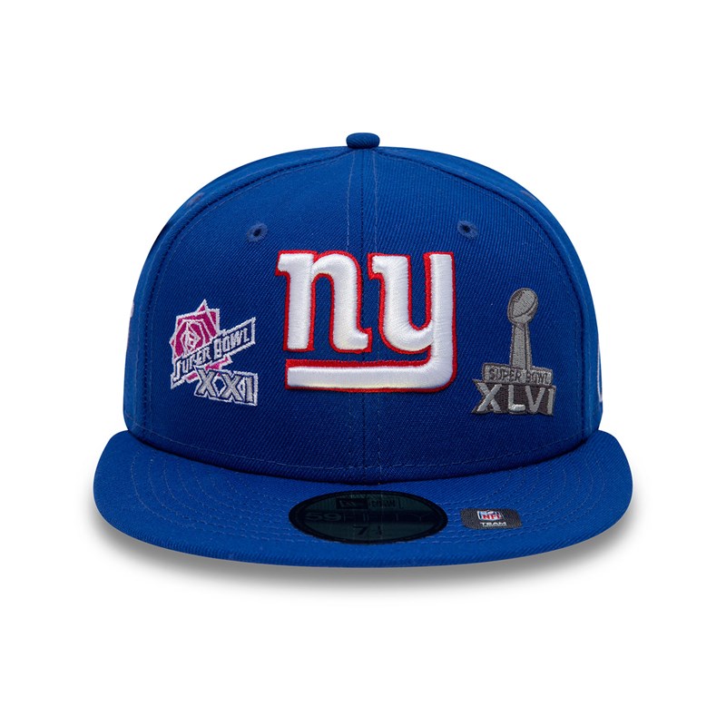 59fifty New Era New York Giants Historic Champs Fitted Gorras Azules | WY8635190