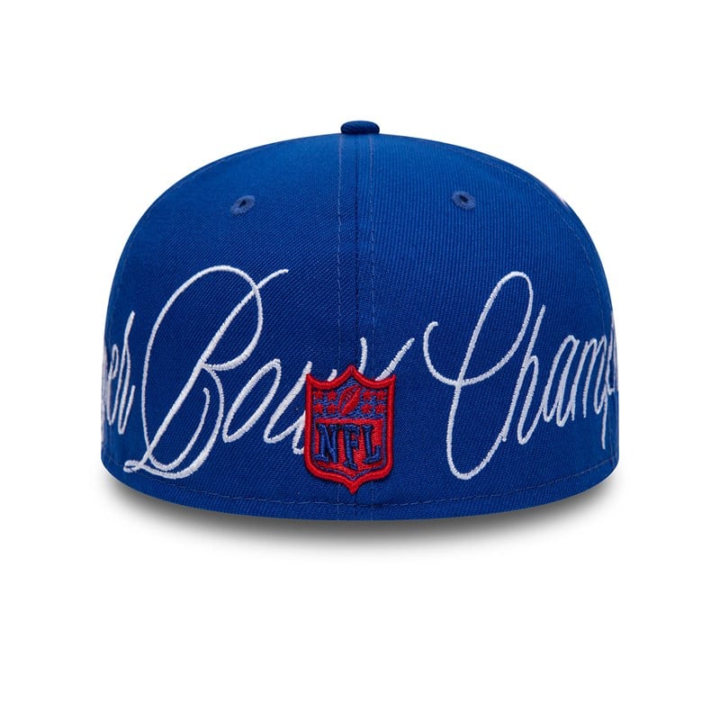 59fifty New Era New York Giants Historic Champs Fitted Gorras Azules | WY8635190