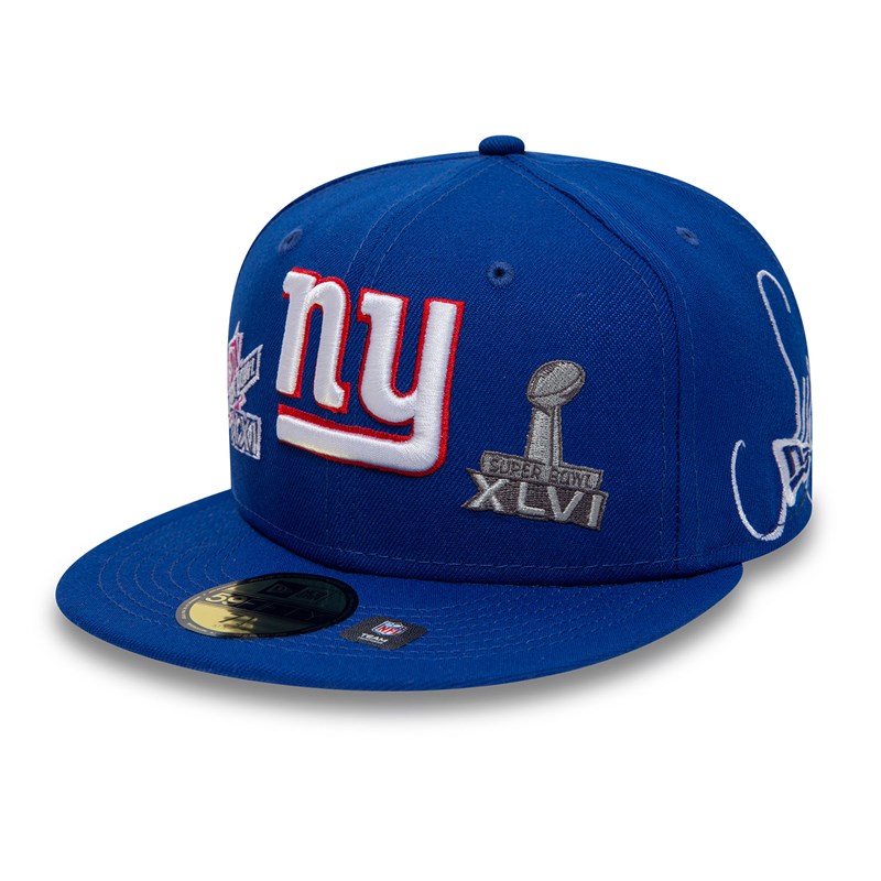 59fifty New Era New York Giants Historic Champs Fitted Gorras Azules | WY8635190