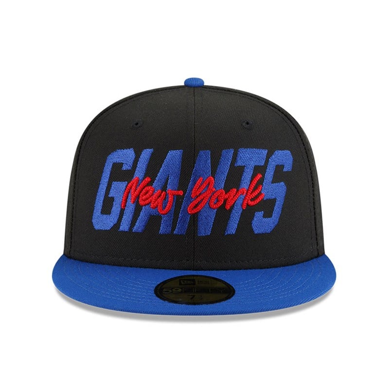 59fifty New Era New York Giants NFL Draft Fitted Gorras Negros | YV8602745