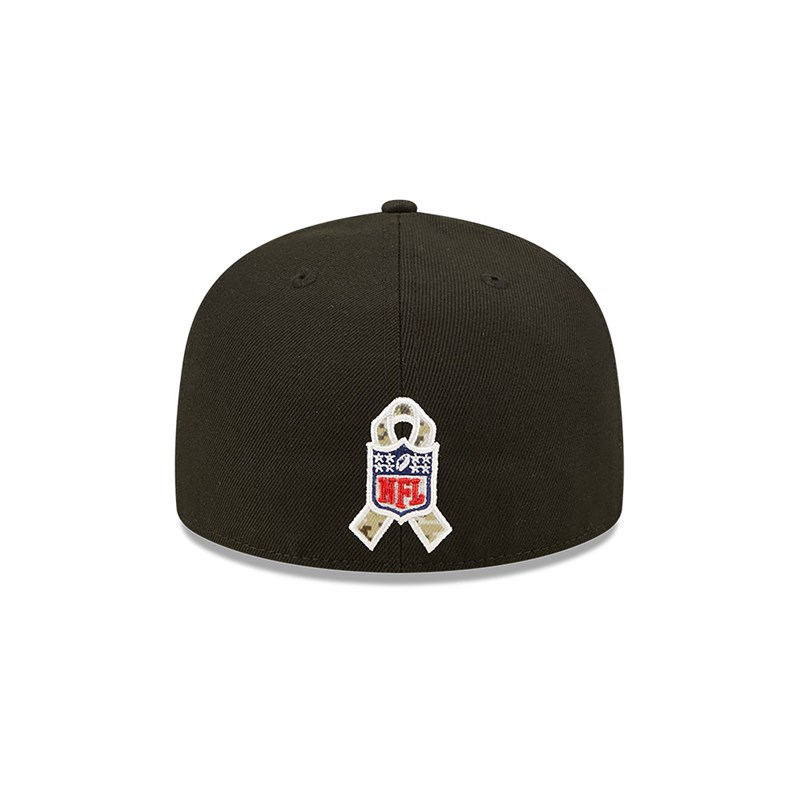 59fifty New Era New York Giants NFL Salute To Service Fitted Gorras Negros | XY3519840