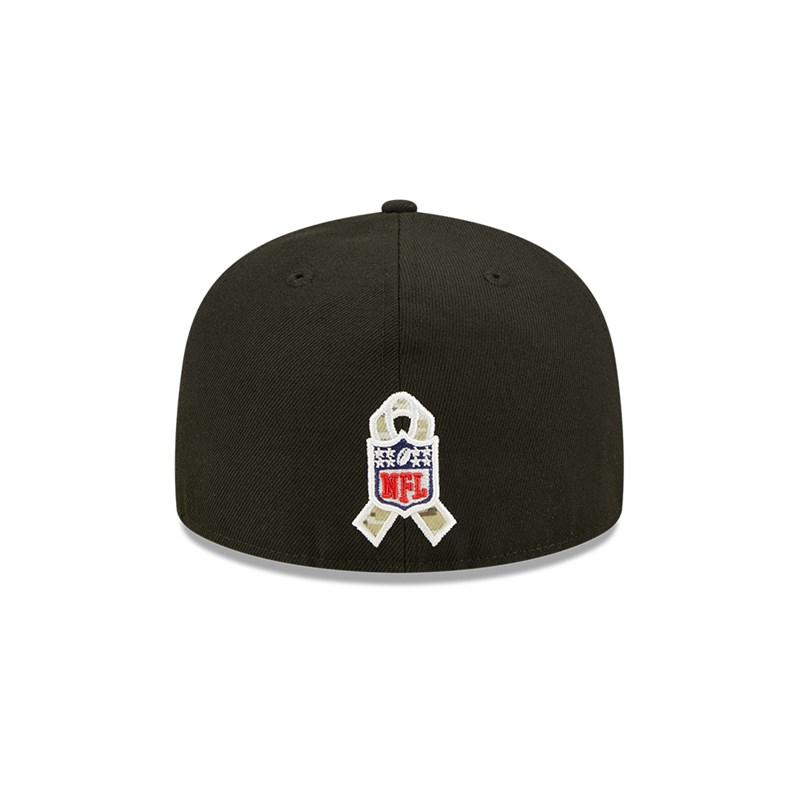 59fifty New Era New York Jets NFL Salute To Service Fitted Gorras Negros | MH4829157