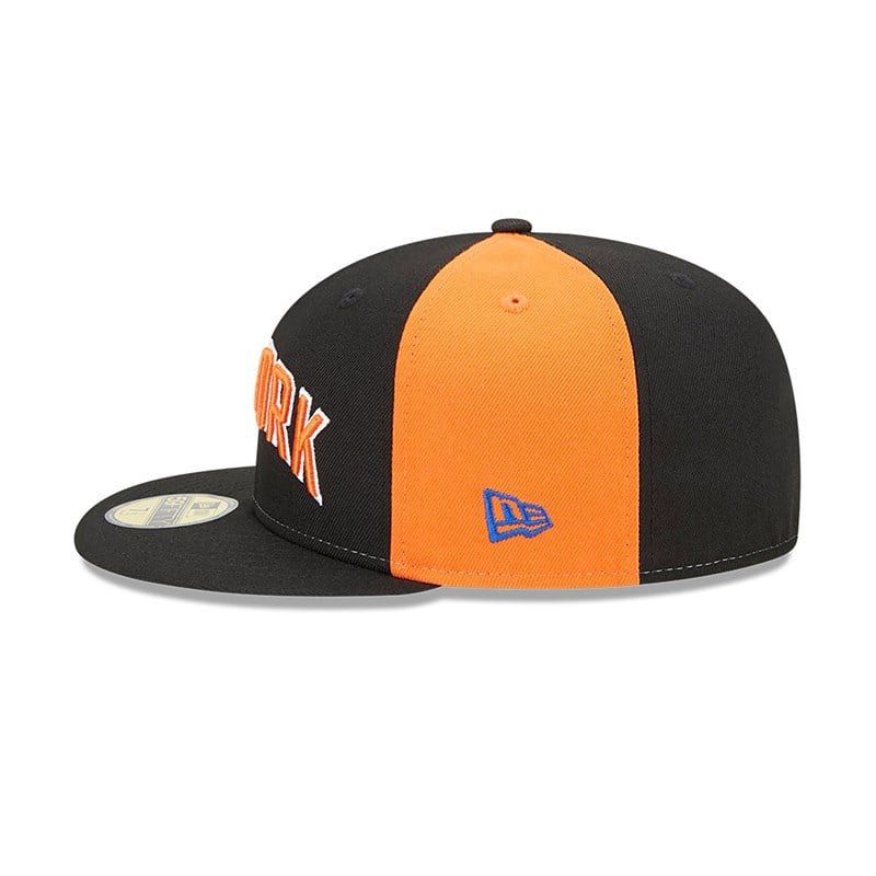 59fifty New Era New York Knicks Authentics City Edition Fitted Gorras Negros | SG6528190