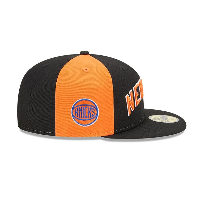 59fifty New Era New York Knicks Authentics City Edition Fitted Gorras Negros | SG6528190