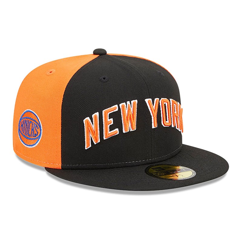 59fifty New Era New York Knicks Authentics City Edition Fitted Gorras Negros | SG6528190