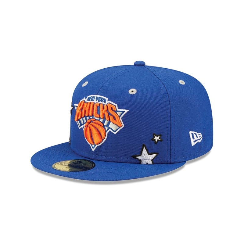 59fifty New Era New York Knicks Teddy Fitted Gorras Azules | DV6241589