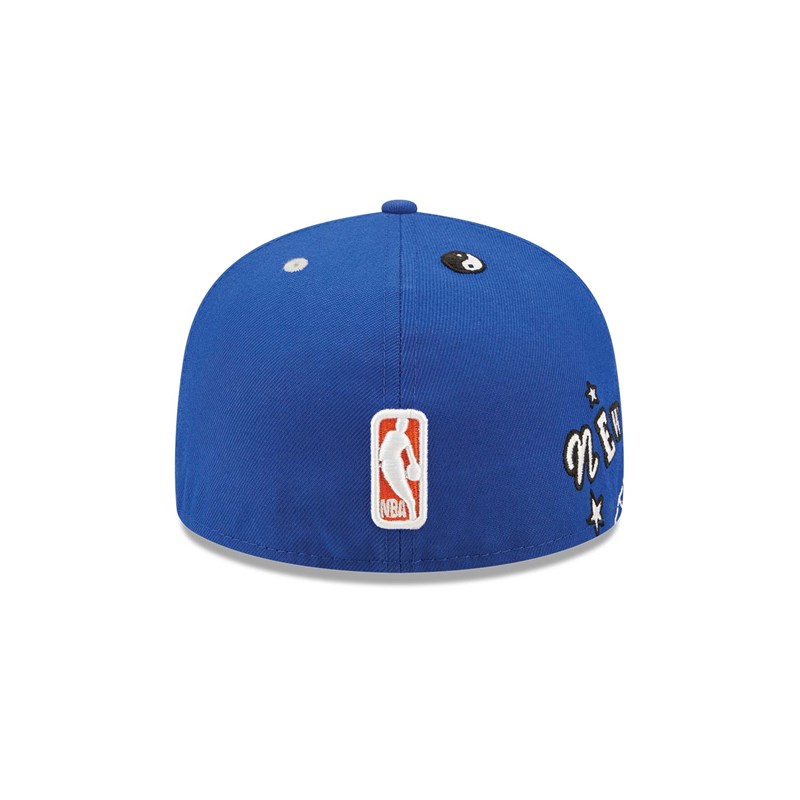 59fifty New Era New York Knicks Teddy Fitted Gorras Azules | DV6241589