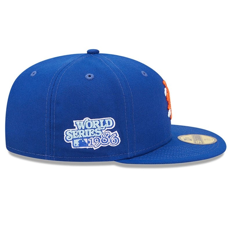 59fifty New Era New York Mets Comic Cloud Fitted Gorras Azules | EB2670841