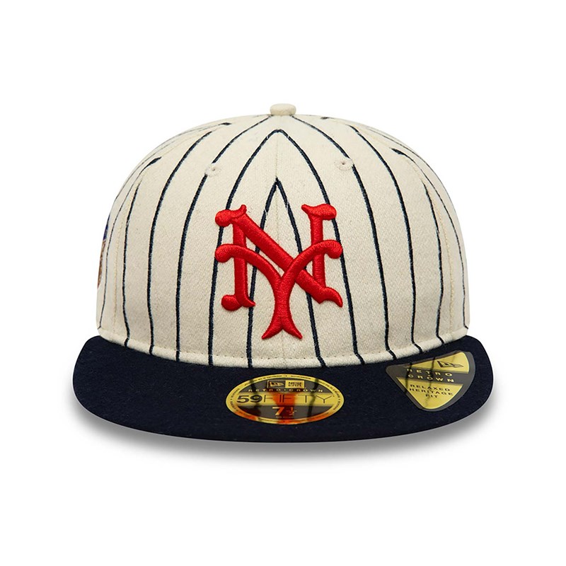 59fifty New Era New York Mets Cooperstown Fitted Gorras Blancos | NP8751326