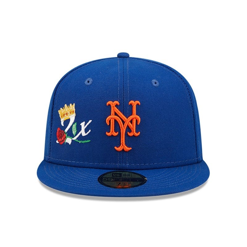 59fifty New Era New York Mets Crown Champs Fitted Gorras Azules | FP7489652