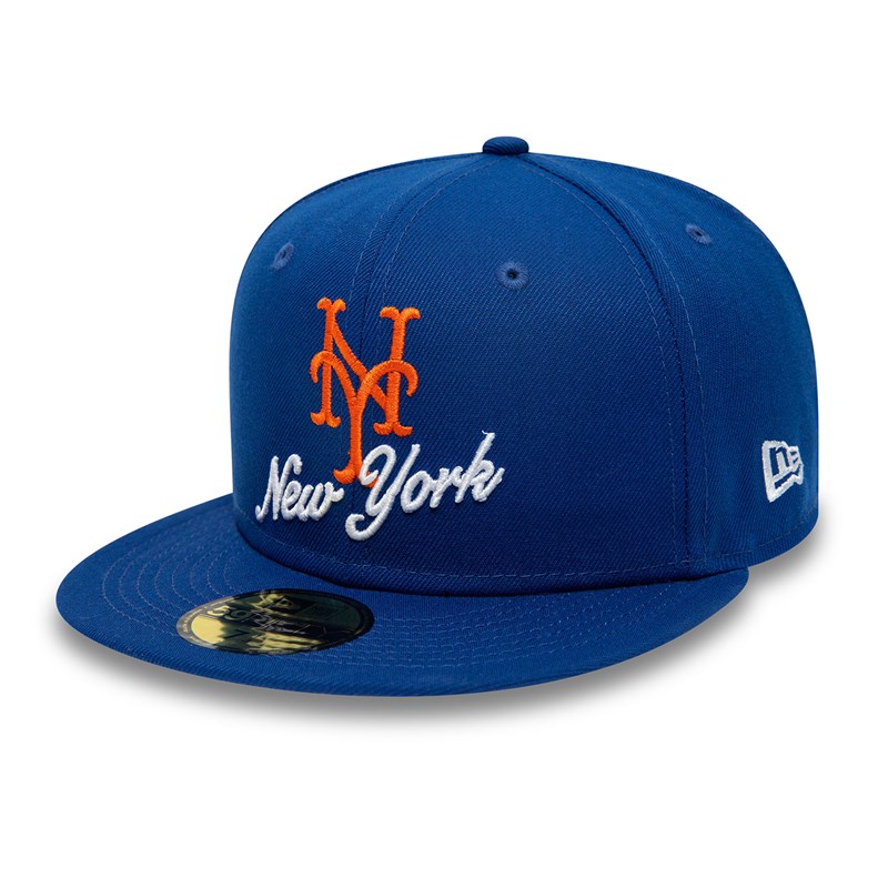 59fifty New Era New York Mets Dual Log Fitted Gorras Azules | JP5864703