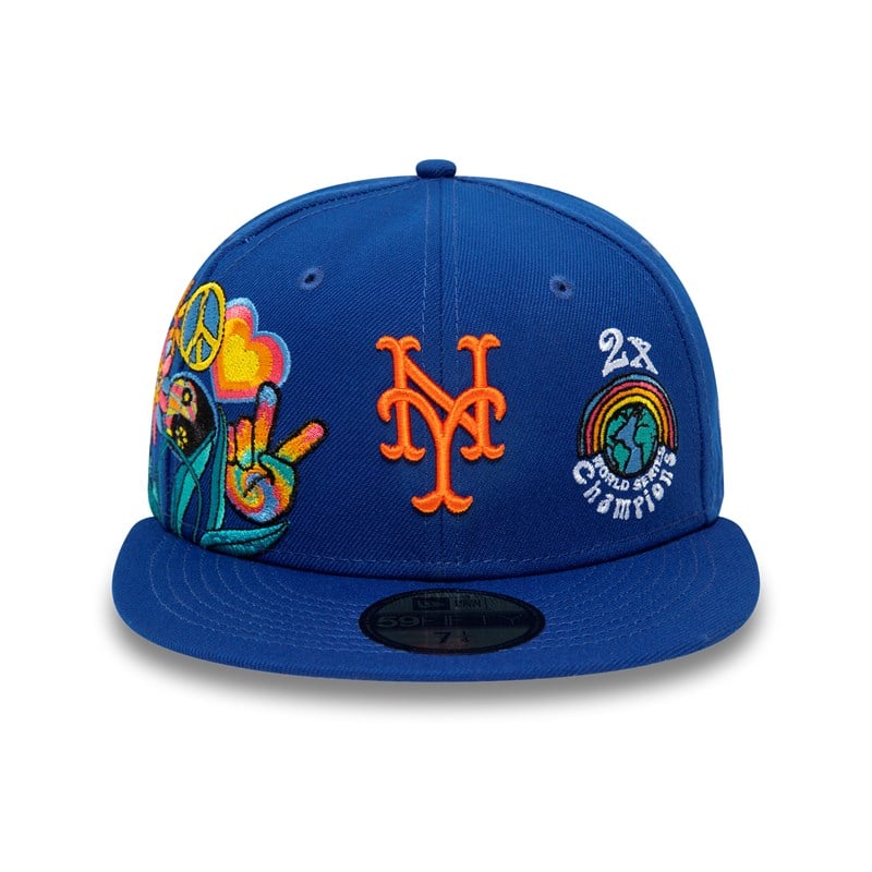 59fifty New Era New York Mets Groovy Fitted Gorras Azules | KU1480327