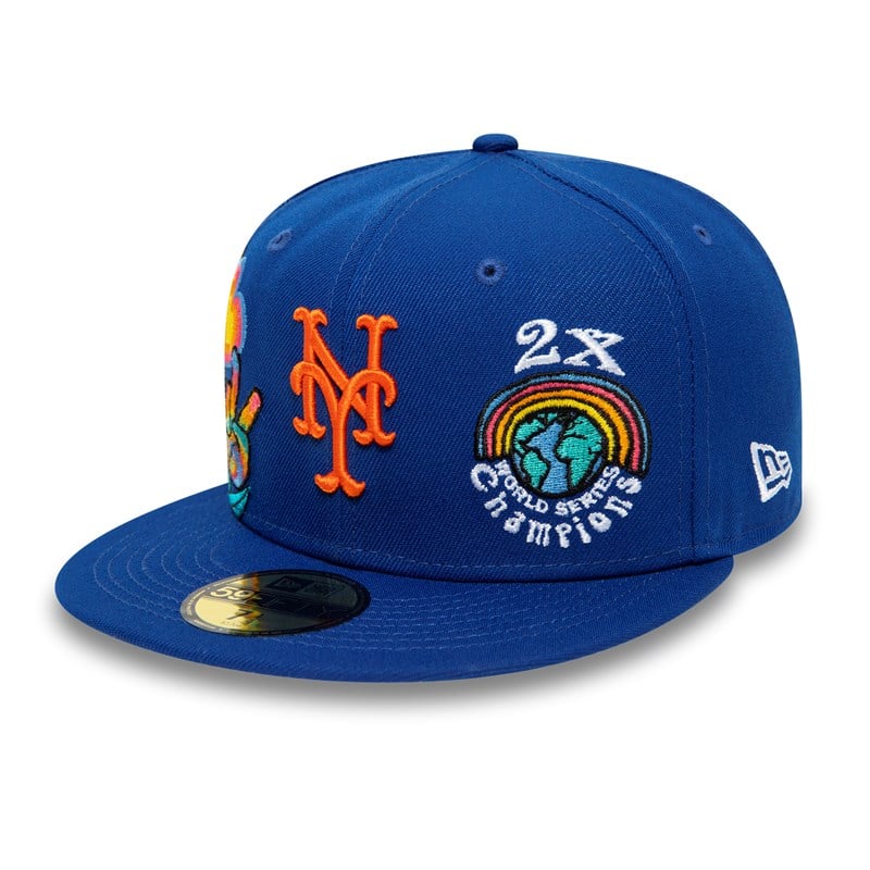 59fifty New Era New York Mets Groovy Fitted Gorras Azules | KU1480327