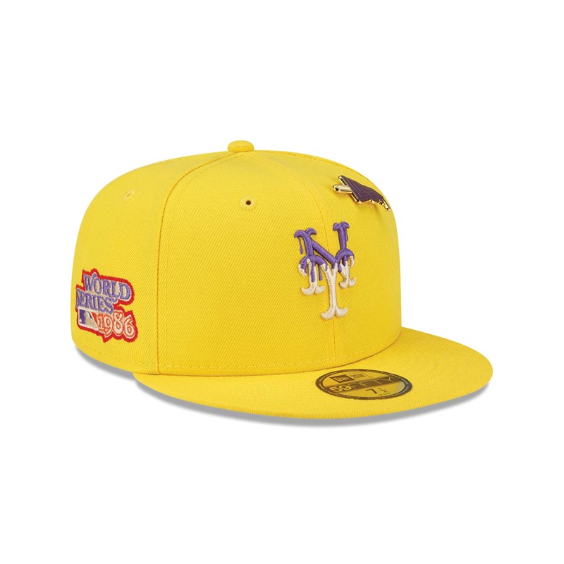 59fifty New Era New York Mets Icy Pop Fitted Gorras Amarillos | NG6510248