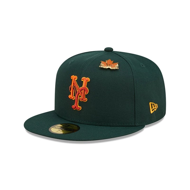 59fifty New Era New York Mets Leafy Fitted Gorras Verdes | SM6013784