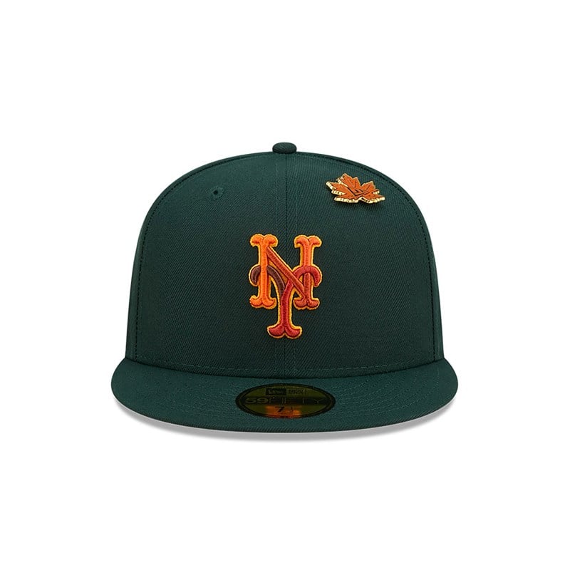 59fifty New Era New York Mets Leafy Fitted Gorras Verdes | SM6013784