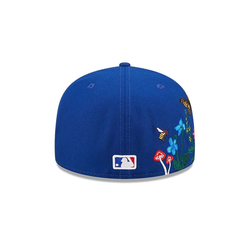 59fifty New Era New York Mets MLB Blooming Fitted Gorras Azules | YS5867302