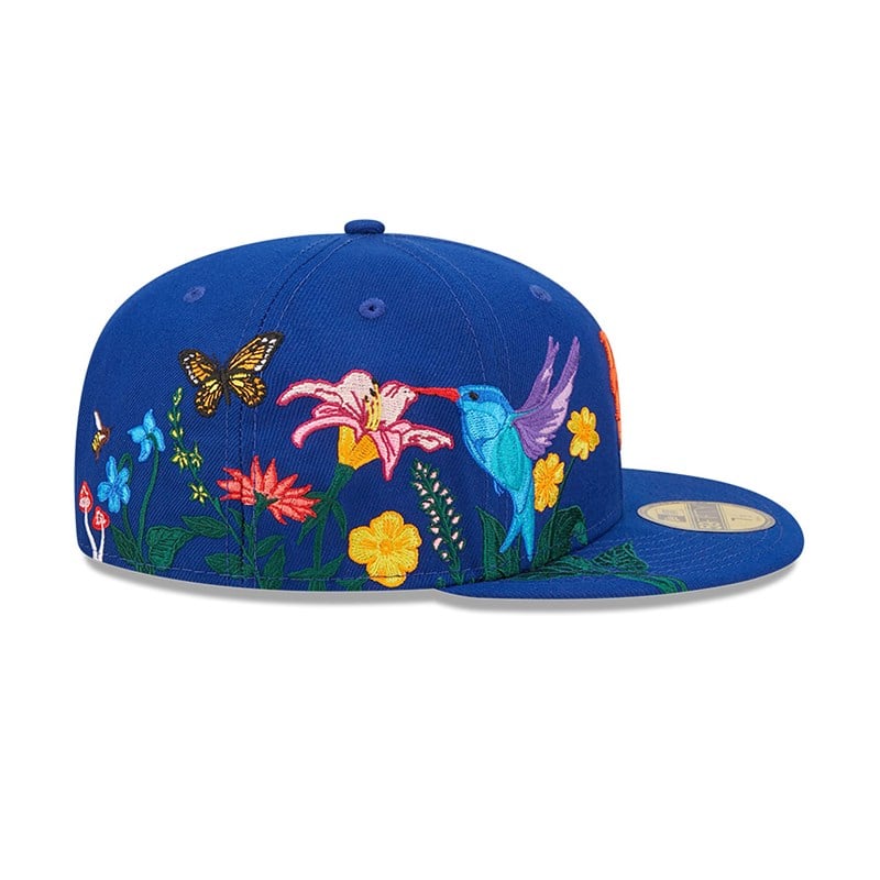 59fifty New Era New York Mets MLB Blooming Fitted Gorras Azules | YS5867302