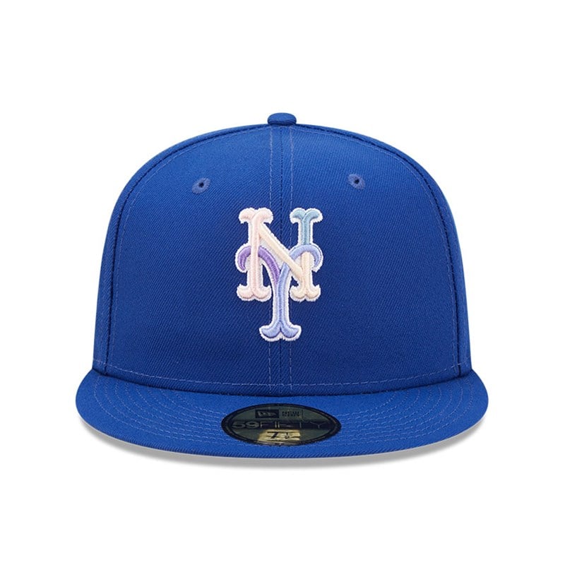 59fifty New Era New York Mets MLB Nightbreak Team Fitted Gorras Azules | TZ5917426