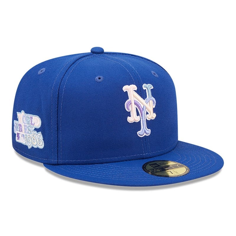 59fifty New Era New York Mets MLB Nightbreak Team Fitted Gorras Azules | TZ5917426