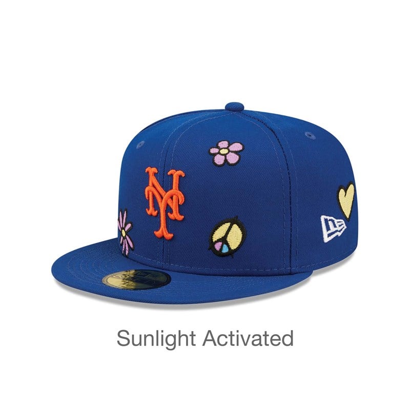 59fifty New Era New York Mets MLB Sunlight Pop Gorras Azules | HT7189054