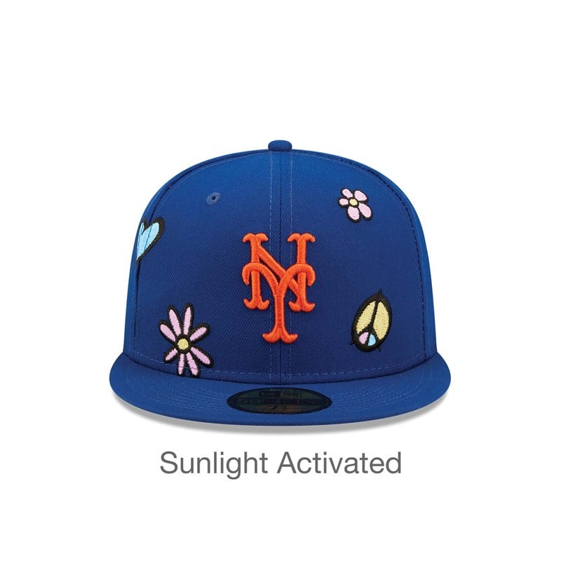 59fifty New Era New York Mets MLB Sunlight Pop Gorras Azules | HT7189054