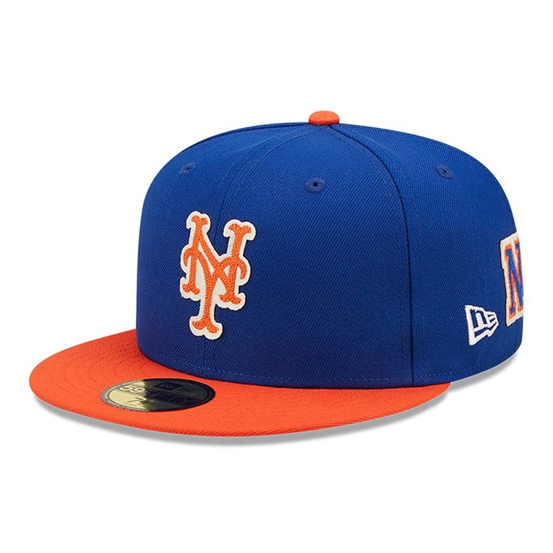 59fifty New Era New York Mets Ne Letterman Fitted Gorras Azules | PI6102483