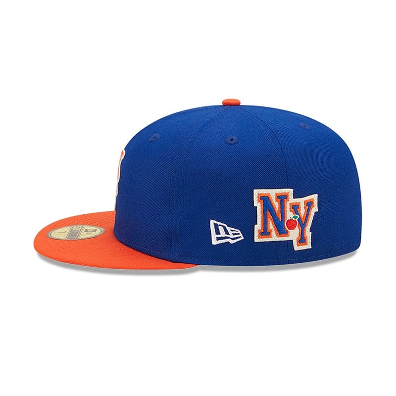 59fifty New Era New York Mets Ne Letterman Fitted Gorras Azules | PI6102483