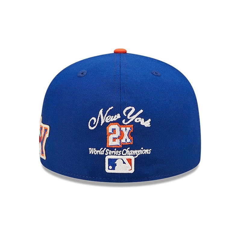 59fifty New Era New York Mets Ne Letterman Fitted Gorras Azules | PI6102483