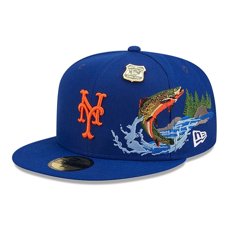 59fifty New Era New York Mets State Park Fitted Gorras Azules | JZ8395721