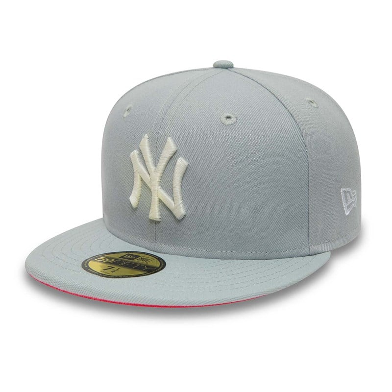 59fifty New Era New York Yankees Basics Fitted Gorras Grises | RJ0854716