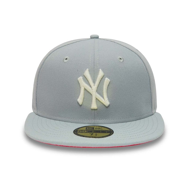 59fifty New Era New York Yankees Basics Fitted Gorras Grises | RJ0854716