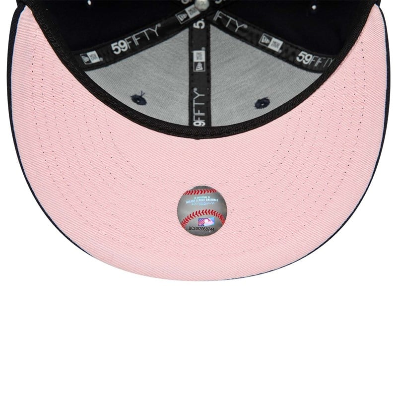 59fifty New Era New York Yankees Chain Stitch Heart Fitted Gorras Azules | NP2913586