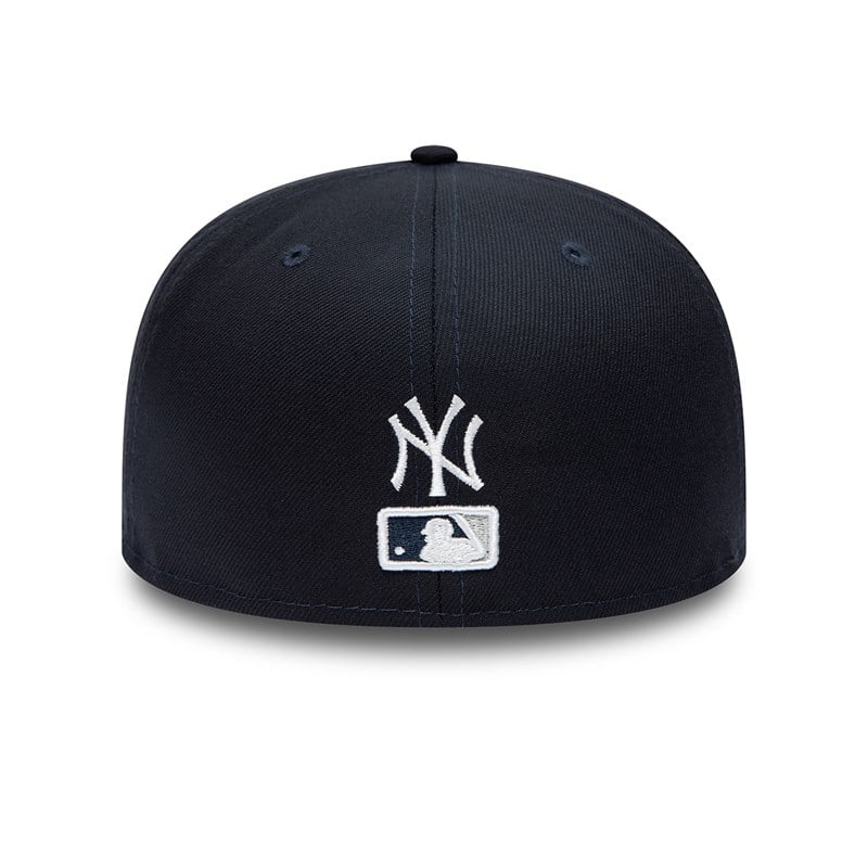 59fifty New Era New York Yankees Dual Logo Fitted Gorras Azules | UI1782069